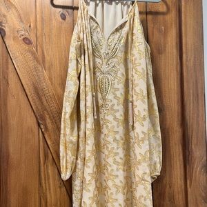 Gorgeous gold starfish Lilly Pulitzer dress EUC